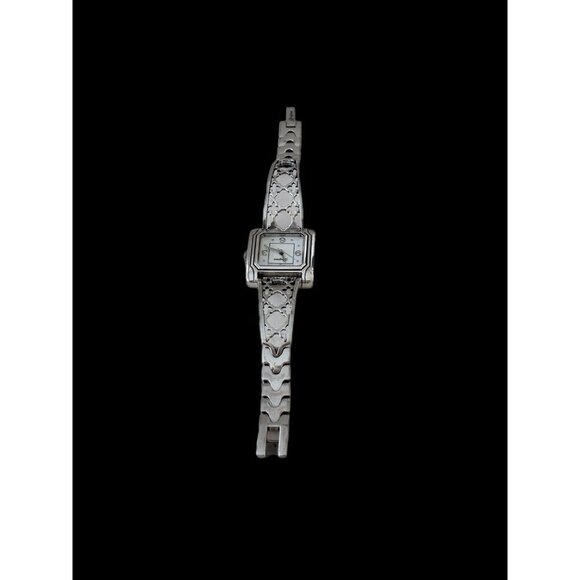 Brighton Salamanca Silver Tone Bracelet Watch New battery Lacey Look - Picture 3 of 9